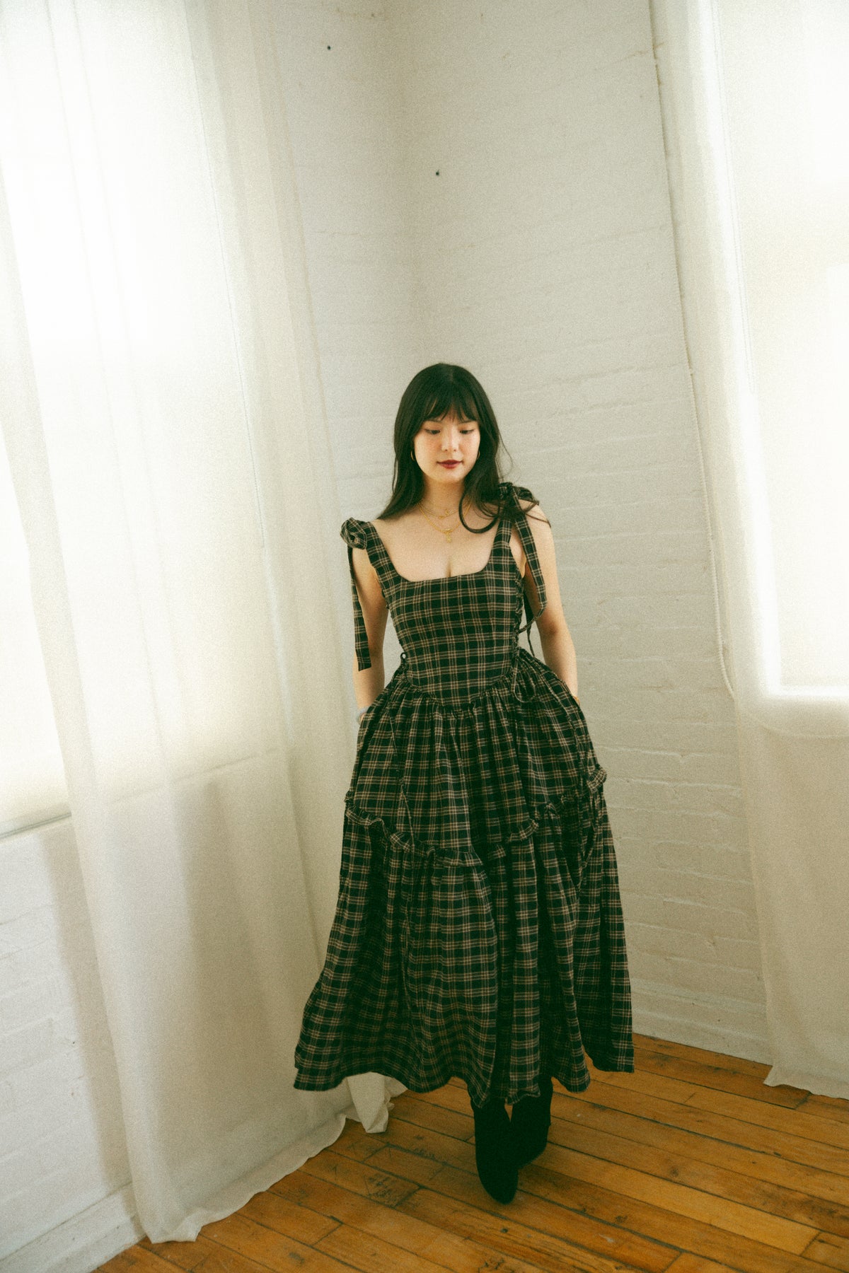 Diana Dress Salem Plaid - Season of the Sorceress - November Pre-Order