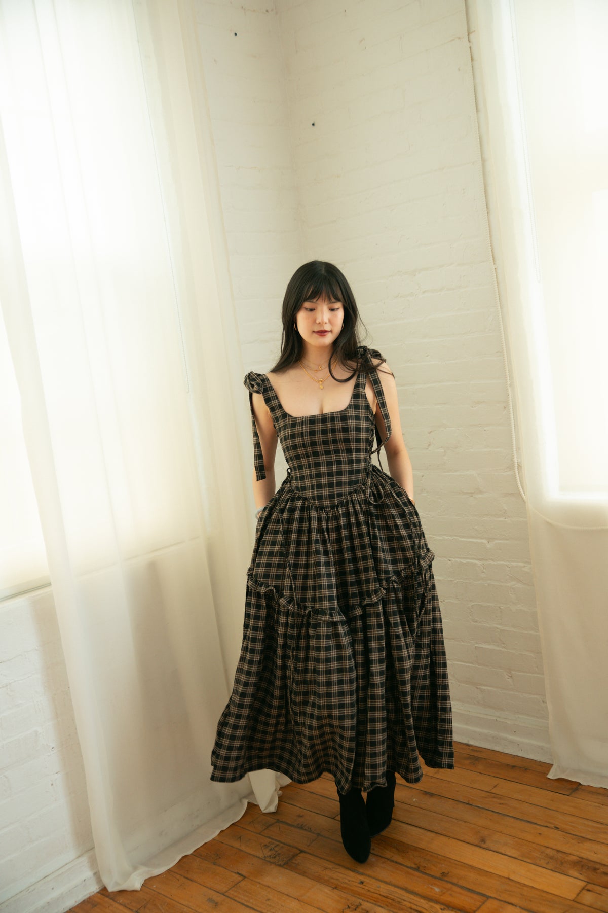 Diana Dress Salem Plaid - Season of the Sorceress - November Pre-Order