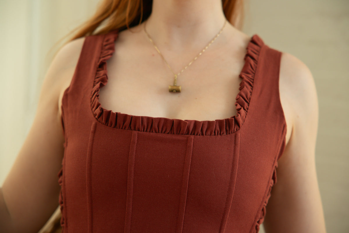 Carmilla Mini Dress Burnt Umber - Season of the Sorceress - November Pre-Order