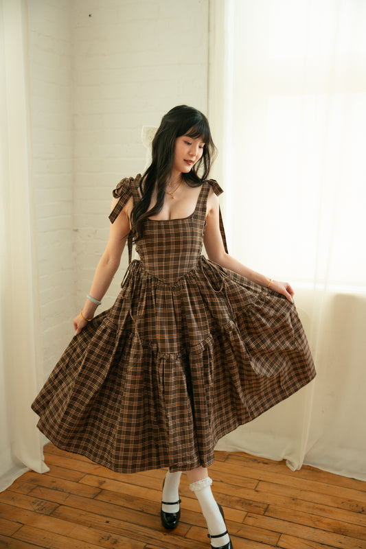 Diana Dress Harvest Plaid - Season of the Sorceress - November Pre-Order