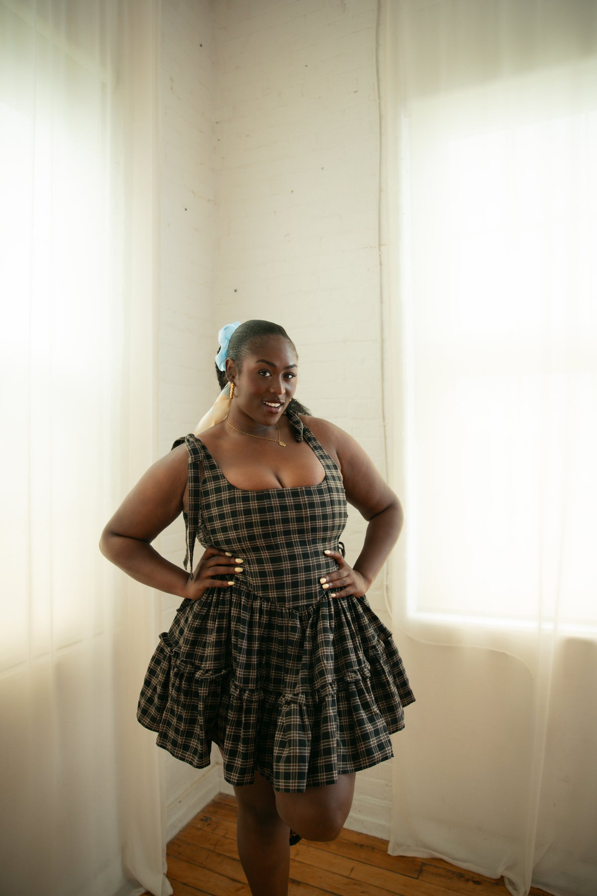Diana Mini Dress Salem Plaid - Season of the Sorceress - November Pre-Order
